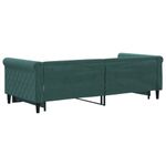 Casa si Gradina - Mobilier - Paturi si accesorii - Paturi - Pat de zi cu extensie, verde inchis, 90x200 cm, catifea - Infinity.ro