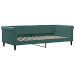 Casa si Gradina - Mobilier - Paturi si accesorii - Paturi - Pat de zi cu extensie, verde inchis, 90x200 cm, catifea - Infinity.ro
