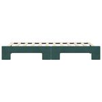 Casa si Gradina - Mobilier - Paturi si accesorii - Paturi - Pat de zi cu extensie, verde inchis, 90x200 cm, catifea - Infinity.ro