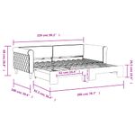 Casa si Gradina - Mobilier - Paturi si accesorii - Paturi - Pat de zi cu extensie, verde inchis, 90x200 cm, catifea - Infinity.ro
