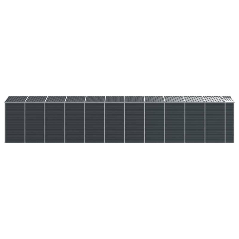 Casa si Gradina - Gradina si terasa - Casute de gradina - Sopron de gradina, antracit, 191x980x198 cm, otel galvanizat - Infinity.ro