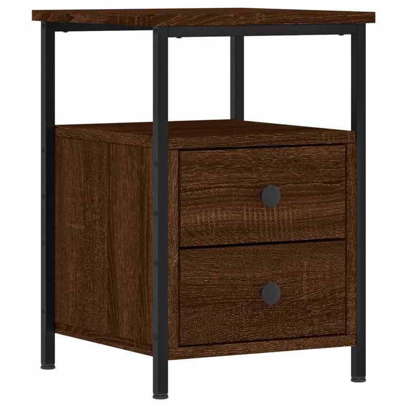Casa si Gradina - Mobilier - Comode si corpuri - Noptiere - Noptiere, 2 buc., stejar maro, 34x35,5x50 cm, lemn compozit - Infinity.ro