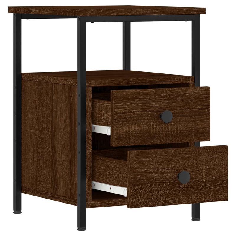 Casa si Gradina - Mobilier - Comode si corpuri - Noptiere - Noptiere, 2 buc., stejar maro, 34x35,5x50 cm, lemn compozit - Infinity.ro
