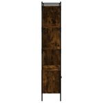Casa si Gradina - Mobilier - Biblioteci si rafturi - Biblioteci - Biblioteca cu usi stejar fumuriu 76,5x30x154,5 cm lemn compozit - Infinity.ro