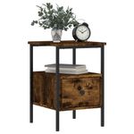 Casa si Gradina - Mobilier - Comode si corpuri - Noptiere - Noptiere, 2 buc., stejar fumuriu, 34x36x50 cm, lemn compozit - Infinity.ro