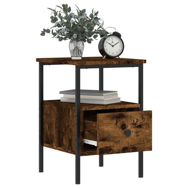 Casa si Gradina - Mobilier - Comode si corpuri - Noptiere - Noptiere, 2 buc., stejar fumuriu, 34x36x50 cm, lemn compozit - Infinity.ro
