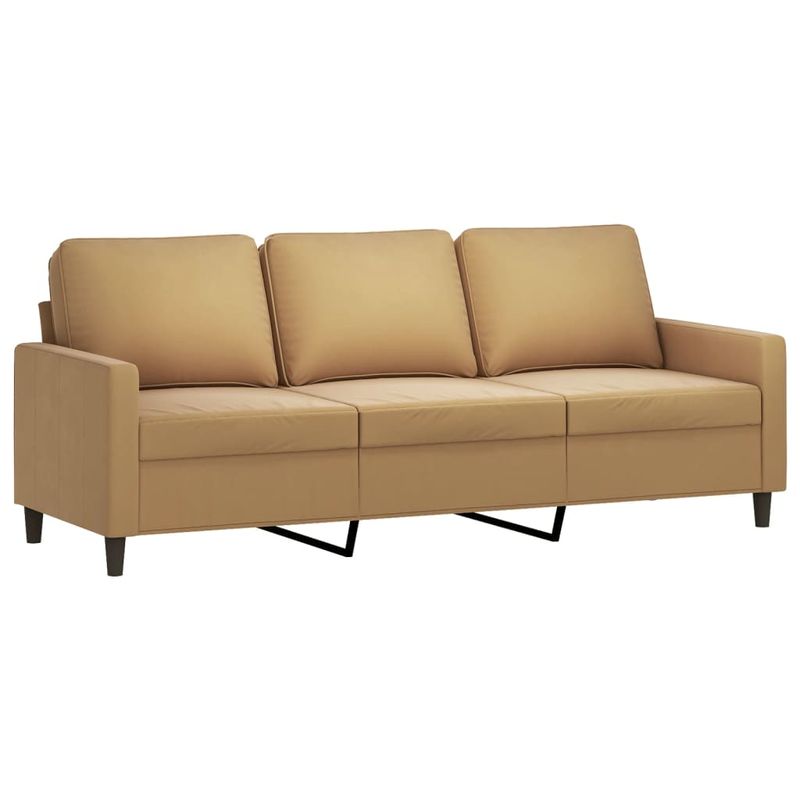 Casa si Gradina - Mobilier - Seturi de mobilier - Seturi living - Set de canapele cu perne, 4 piese, maro, catifea - Infinity.ro