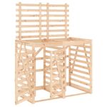 Casa si Gradina - Gradina si terasa - Mobilier exterior - Dulapuri si lazi depozitare exterior - Magazie dubla depozitare cos de gunoi dublu, lemn masiv de pin - Infinity.ro