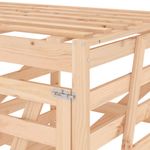 Casa si Gradina - Gradina si terasa - Mobilier exterior - Dulapuri si lazi depozitare exterior - Magazie dubla depozitare cos de gunoi dublu, lemn masiv de pin - Infinity.ro