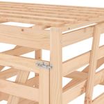 Casa si Gradina - Gradina si terasa - Mobilier exterior - Dulapuri si lazi depozitare exterior - Magazie tripla depozitare cos de gunoi, lemn masiv de pin - Infinity.ro