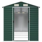 Casa si Gradina - Gradina si terasa - Casute de gradina - Sopron de gradina, verde, 191x470x198 cm, otel zincat - Infinity.ro