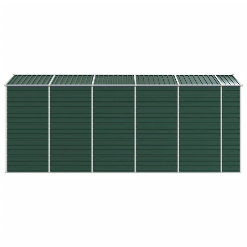 Casa si Gradina - Gradina si terasa - Casute de gradina - Sopron de gradina, verde, 191x470x198 cm, otel zincat - Infinity.ro
