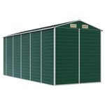 Casa si Gradina - Gradina si terasa - Casute de gradina - Sopron de gradina, verde, 191x470x198 cm, otel zincat - Infinity.ro