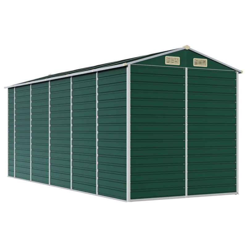Casa si Gradina - Gradina si terasa - Casute de gradina - Sopron de gradina, verde, 191x470x198 cm, otel zincat - Infinity.ro