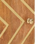 Casa si Gradina - Mobilier - Mobilier baie - Corpuri baie - Dulap de baie, maro si negru, 38x33,5x58 cm lemn masiv de mango - Infinity.ro