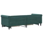 Casa si Gradina - Mobilier - Paturi si accesorii - Paturi - Pat de zi cu extensie si sertare verde inchis 80x200 cm catifea - Infinity.ro