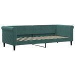 Casa si Gradina - Mobilier - Paturi si accesorii - Paturi - Pat de zi cu extensie si sertare verde inchis 80x200 cm catifea - Infinity.ro