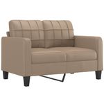 Casa si Gradina - Mobilier - Seturi de mobilier - Seturi living - Set de canapele cu perne, 3 piese, cappuccino, piele ecologica - Infinity.ro