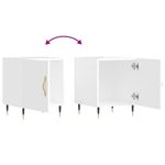 Casa si Gradina - Mobilier - Comode si corpuri - Noptiere - Noptiere, 2 buc., alb extralucios, 40x40x50 cm, lemn compozit - Infinity.ro