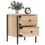 Casa si Gradina - Mobilier - Comode si corpuri - Noptiere - Noptiera, stejar sonoma, 40x42x50 cm, lemn compozit - Infinity.ro