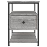 Casa si Gradina - Mobilier - Comode si corpuri - Noptiere - Noptiera, gri sonoma, 40x42x56 cm, lemn compozit - Infinity.ro