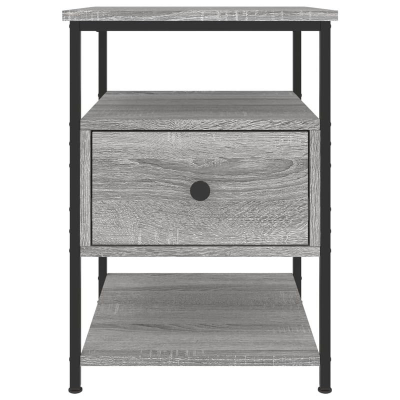 Casa si Gradina - Mobilier - Comode si corpuri - Noptiere - Noptiera, gri sonoma, 40x42x56 cm, lemn compozit - Infinity.ro