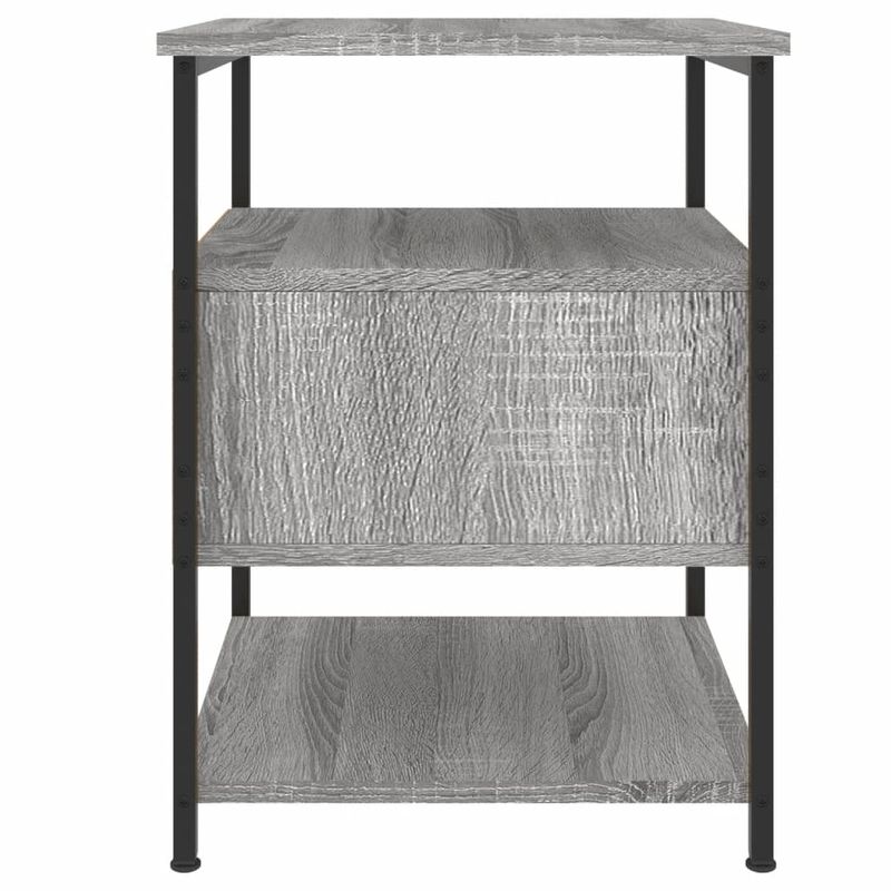 Casa si Gradina - Mobilier - Comode si corpuri - Noptiere - Noptiera, gri sonoma, 40x42x56 cm, lemn compozit - Infinity.ro