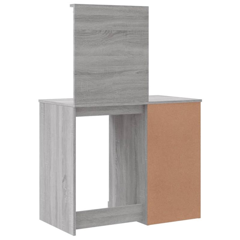 Casa si Gradina - Mobilier - Comode si corpuri - Masute de toaleta - Masa de toaleta cu LED-uri, gri sonoma, 90x42x132,5 cm - Infinity.ro