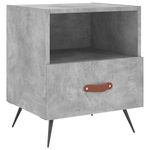 Casa si Gradina - Mobilier - Comode si corpuri - Noptiere - Noptiere, 2 buc., gri beton, 40x35x47,5 cm, lemn compozit - Infinity.ro