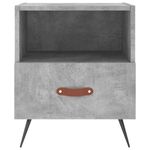 Casa si Gradina - Mobilier - Comode si corpuri - Noptiere - Noptiere, 2 buc., gri beton, 40x35x47,5 cm, lemn compozit - Infinity.ro