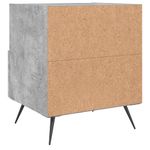 Casa si Gradina - Mobilier - Comode si corpuri - Noptiere - Noptiere, 2 buc., gri beton, 40x35x47,5 cm, lemn compozit - Infinity.ro