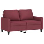 Casa si Gradina - Mobilier - Seturi de mobilier - Seturi living - Set canapea cu perne, 3 piese, rosu vin, material textil - Infinity.ro