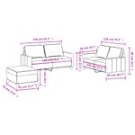 Casa si Gradina - Mobilier - Seturi de mobilier - Seturi living - Set canapea cu perne, 3 piese, rosu vin, material textil - Infinity.ro