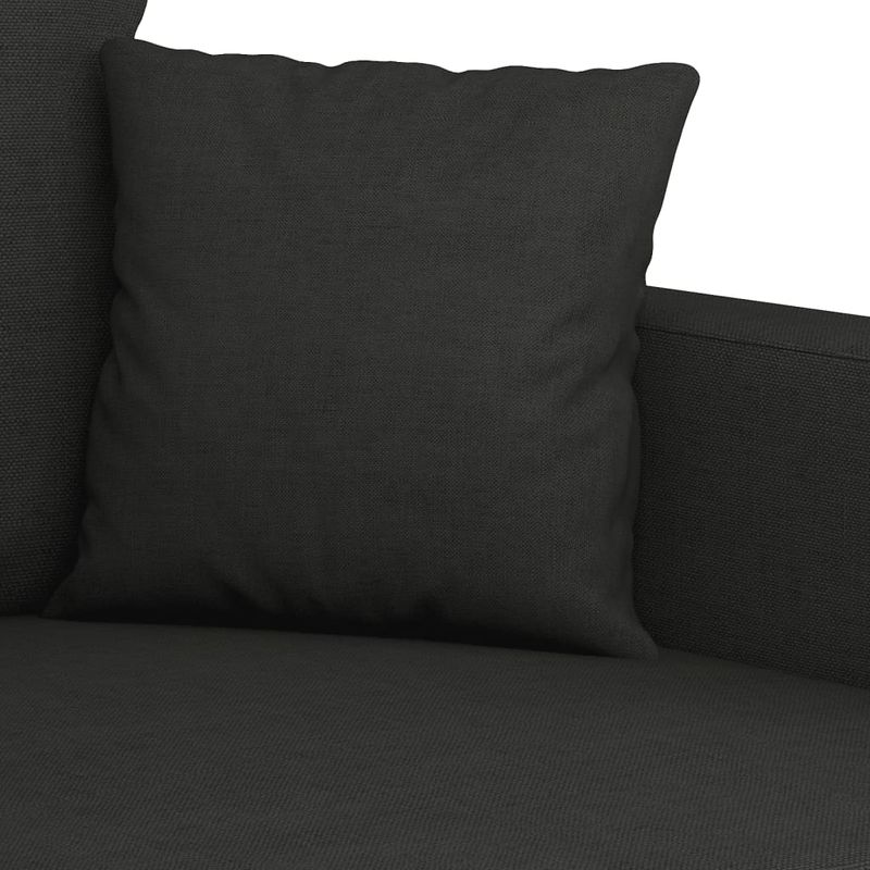 Casa si Gradina - Mobilier - Canapele si coltare - Canapele - Canapea cu 2 locuri, negru, 140 cm, material textil - Infinity.ro