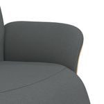 Casa si Gradina - Mobilier - Scaune si fotolii - Fotolii - Fotoliu rabatabil cu suport de picioare, gri inchis, textil - Infinity.ro