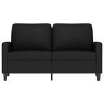 Casa si Gradina - Mobilier - Canapele si coltare - Canapele - Canapea cu 2 locuri, negru, 120 cm, catifea - Infinity.ro