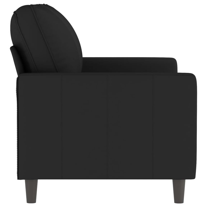 Casa si Gradina - Mobilier - Canapele si coltare - Canapele - Canapea cu 2 locuri, negru, 120 cm, catifea - Infinity.ro