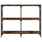 Casa si Gradina - Mobilier - Comode si corpuri - Console - Masuta consola, stejar fumuriu, 100x28x80,5 cm, lemn prelucrat - Infinity.ro