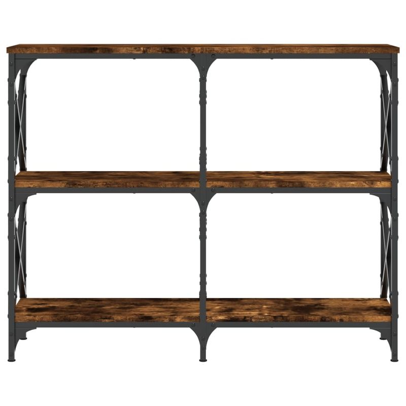 Casa si Gradina - Mobilier - Comode si corpuri - Console - Masuta consola, stejar fumuriu, 100x28x80,5 cm, lemn prelucrat - Infinity.ro