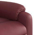 Ingrijire personala si Cosmetice - Sanatate si wellness - Articole wellness - Fotolii de masaj - Fotoliu de masaj rabatabil, rosu vin, piele ecologica - Infinity.ro
