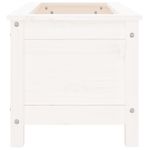 Casa si Gradina - Gradinarit si plante - Plante si ghivece - Ghivece si suporturi - Jardiniera de gradina, alb, 82,5x40x39 cm, lemn masiv de pin - Infinity.ro