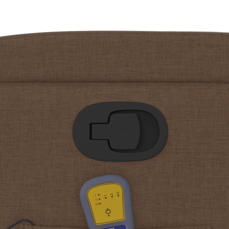 Ingrijire personala si Cosmetice - Sanatate si wellness - Articole wellness - Fotolii de masaj - Fotoliu de masaj rabatabil, maro, material textil - Infinity.ro