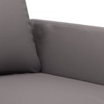 Casa si Gradina - Mobilier - Seturi de mobilier - Seturi living - Set de canapele cu perne, 2 piese, gri, piele ecologica - Infinity.ro