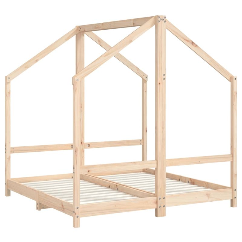 Casa si Gradina - Mobilier - Mobilier copii - Patuturi copii - Cadru de pat pentru copii, 2x(70x140) cm, lemn masiv de pin - Infinity.ro