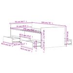 Casa si Gradina - Mobilier - Paturi si accesorii - Paturi - Cadru de pat cu tablie la cap/picioare, stejar maro, 75x190 cm - Infinity.ro
