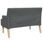 Casa si Gradina - Mobilier - Canapele si coltare - Banchete - Bancheta cu perne, gri inchis, 113x64,5x75,5 cm, textil - Infinity.ro