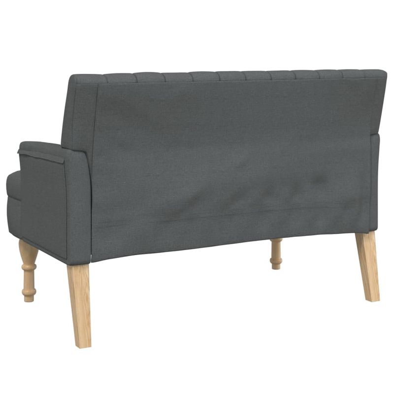 Casa si Gradina - Mobilier - Canapele si coltare - Banchete - Bancheta cu perne, gri inchis, 113x64,5x75,5 cm, textil - Infinity.ro