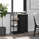 Casa si Gradina - Mobilier - Comode si corpuri - Comode - Servanta, negru, 70x30x80 cm, lemn prelucrat - Infinity.ro