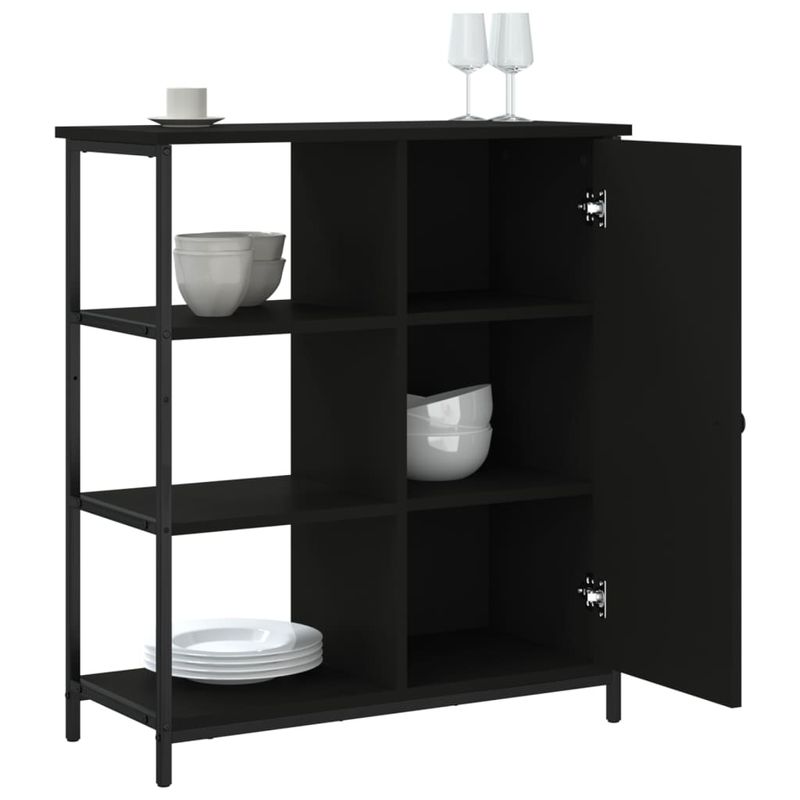 Casa si Gradina - Mobilier - Comode si corpuri - Comode - Servanta, negru, 70x30x80 cm, lemn prelucrat - Infinity.ro