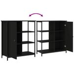Casa si Gradina - Mobilier - Comode si corpuri - Comode - Servanta, negru, 70x30x80 cm, lemn prelucrat - Infinity.ro